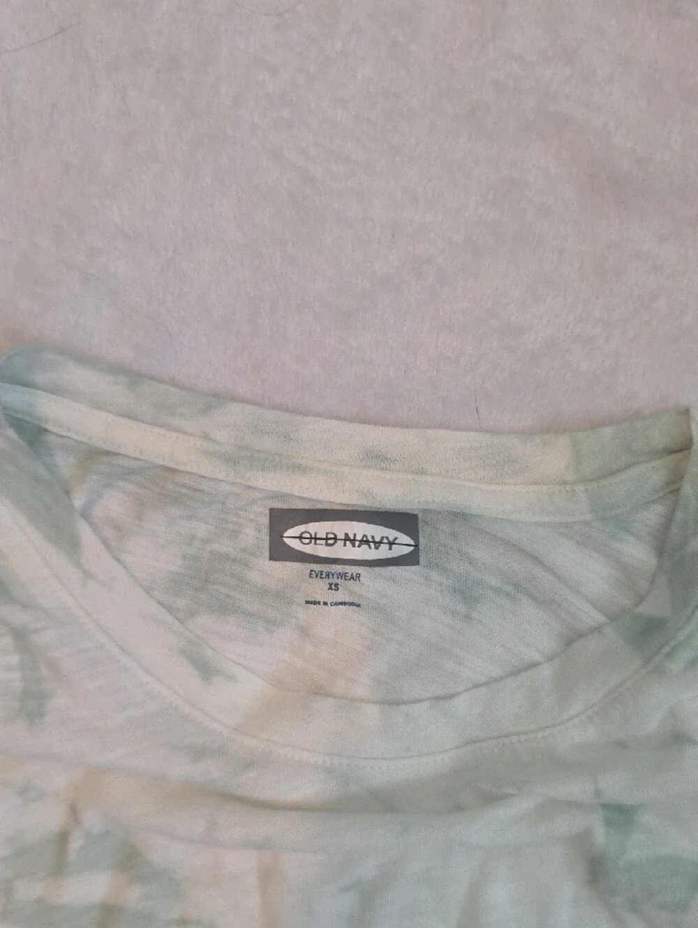 Old Navy Mint Green Tie-Dye Short Sleeve Tee